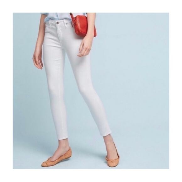 AG The Abbey White Super Skinny Ankle Jean - Picture 1 of 12